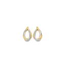 9ct-Gold-Two-Tone-Open-Teardrop-Swirl-Stud-Earrings Sale