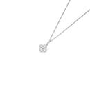 Sterling-Silver-CZ-Clover-Pendant Sale