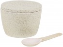 NEW-Granite-Sugar-Pot-Spoon-Set-6.5-9cm-2.5-3.5-Pink Sale