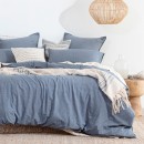 Java-Light-Blue-Washed-Cotton-Quilt-Cover-Set-by-Habitat Sale