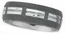 Stainless-Steel-Black-Plate-4-Part-Gents-Ridge-Ring Sale