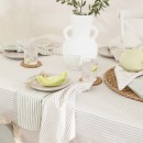 Catania-Stripe-Natural-Table-Linen-by-Habitat Sale