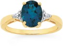 9ct-Gold-London-Blue-Topaz-Oval-Ring Sale