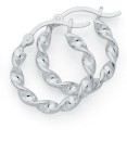 Sterling-Silver-18mm-Fancy-Twist-Hoop-Earrings Sale