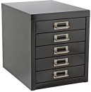 Spencer-5-Drawer-Desktop-Cabinet-Black Sale