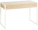 Sheffield-2-Drawer-1115mm-Desk-White-and-Oak Sale