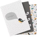 Otto-Monochrome-Birdie-A5-Notebook-192-Page-3-Pack Sale