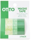 Otto-Washi-Tape-Green-3-Pack Sale