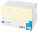JBurrows-Index-Cards-Ruled-203-x-127mm-Assorted-500-Pack Sale