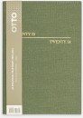 Otto-A5-Week-to-View-Suede-Diary-FY2023-Green Sale
