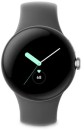 Google-Pixel-Watch-Polished-Silver-with-Charcoal-Active-Band Sale