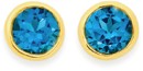 9ct-Gold-London-Blue-Topaz-Stud-Earrings Sale