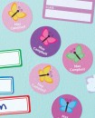 Butterfly-Round-Name-Labels-30pk Sale