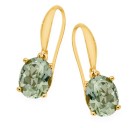 9ct-Gold-Green-Amethyst-Oval-Shepherd-Hook-Earrings Sale