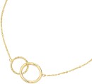 9ct-Gold-45cm-Linked-Circles-Trace-Necklet Sale