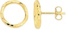 9ct-Gold-12mm-Twist-Open-Circle-Stud-Earrings Sale
