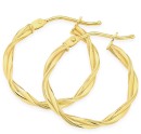 9ct-Gold-15mm-Entwined-Twist-Hoop-Earrings Sale
