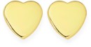 9ct-Gold-7mm-Flat-Heart-Stud-Earrings Sale