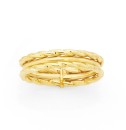 9ct-Gold-Twist-and-Polished-Dress-Ring Sale