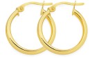 9ct-Gold-15mm-Hoop-Earrings Sale