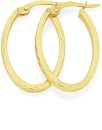9ct-Gold-20mm-Diamond-cut-Hoop-Earrings Sale