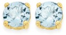 9ct-Gold-Blue-Topaz-Stud-Earrings Sale