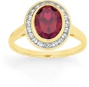 9ct-Gold-Created-Ruby-Diamond-Oval-Cut-Ring Sale