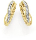 9ct-Gold-Diamond-Crossover-Huggie-Earrings Sale