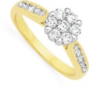 Alora-10ct-Gold-34-Carat-TW-Lab-Grown-Diamond-Cluster-Ring Sale