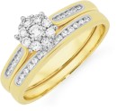 9ct-Gold-Diamond-Bridal-Set Sale