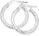 Sterling-Silver-15mm-Sparkly-Twist-Hoop-Earrings Sale