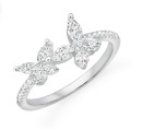 Sterling-Silver-Flutter-Cubic-Zirconia-Butterfly-Kisses-Ring Sale