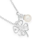 Sterling-Silver-Cult-Freshwater-Pearl-Cubic-Zirconia-4-Leaf-Clover Sale
