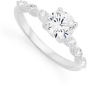 Sterling-Silver-Cubic-Zirconia-Claw-Solitaire-Multi-Marquise-Band Sale