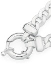 Sterling-Silver-20cm-Hollow-Curb-Bolt-Bracelet Sale