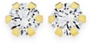 9ct-Gold-Cubic-Zirconia-Stud-Earrings Sale