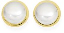 9ct-Gold-Cultured-Freshwater-Pearl-Gold-Framed-Earrings Sale