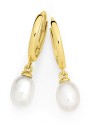 9ct-Gold-Cultured-Freshwater-Pearl-Huggie-Earrings Sale