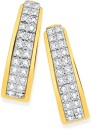 9ct-Gold-Pave-Diamond-Huggie-Earrings Sale