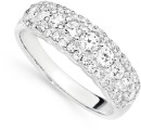 Sterling-Silver-9-Cubic-Zirconia-Fancy-Anniversary-Ring Sale