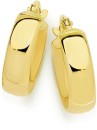 9ct-Gold-4x10mm-Polished-Hoop-Earrings Sale