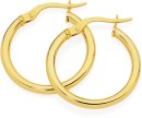 9ct-Gold-2x15mm-Hoop-Earrings Sale