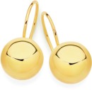 9ct-Gold-8mm-Euroball-Earrings Sale