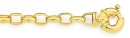 9ct-Gold-19cm-Solid-Belcher-Bolt-Ring-Bracelet Sale