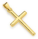 9ct-Gold-21mm-Plain-Cross-Pendant Sale
