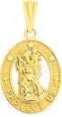 9ct-Gold-Kids-St-Christopher-Medal Sale