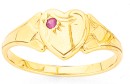 9ct-Gold-Kids-Heart-Signet-Ring Sale