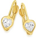 9ct-Gold-Kids-Cubic-Zirconia-Heart-Leverback-Earrings Sale
