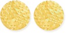 9ct-Gold-95mm-Diamond-Cut-Disc-Stud-Earrings Sale