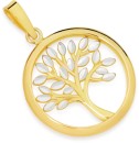9ct-Gold-Two-Tone-Tree-of-Life-Circle-Pendant Sale